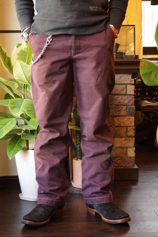 BY GLAD HAND FACTORY - PANTS BURGUNDY