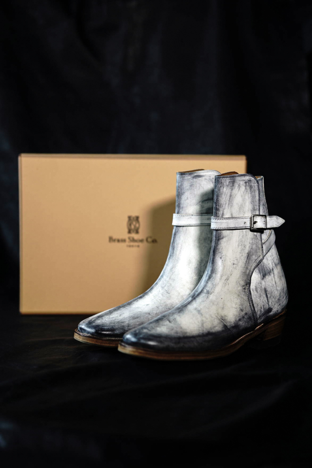 CLINCH Jodhpur boots - White Horsebutt 【Dirty Finish】