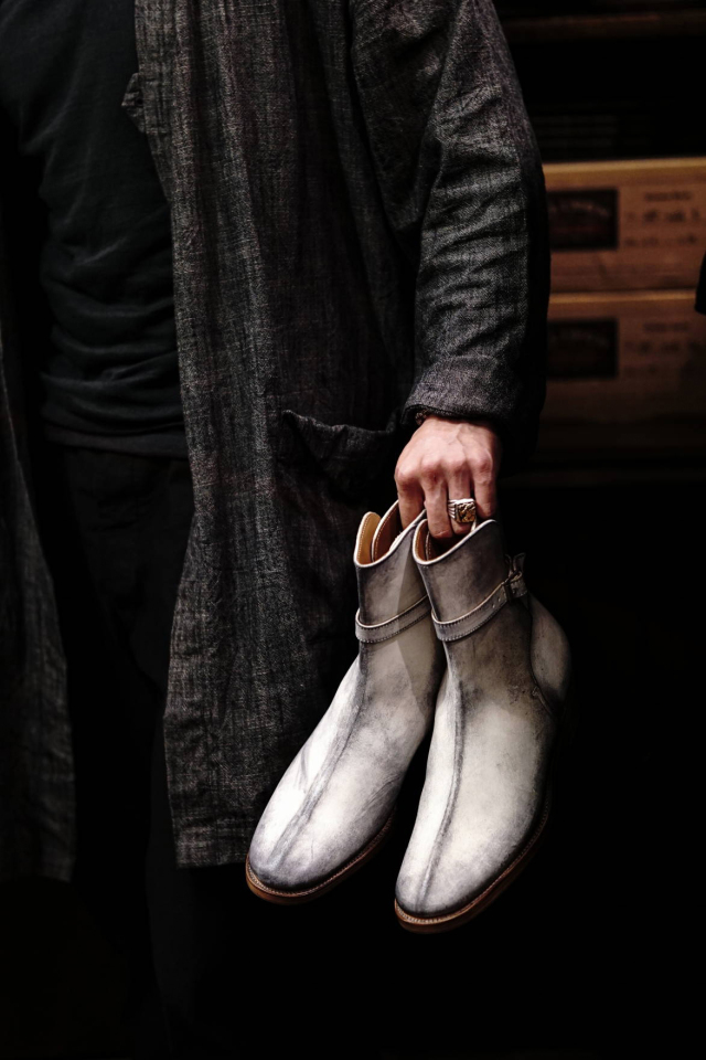 CLINCH Jodhpur boots - White Horsebutt 【Dirty Finish】