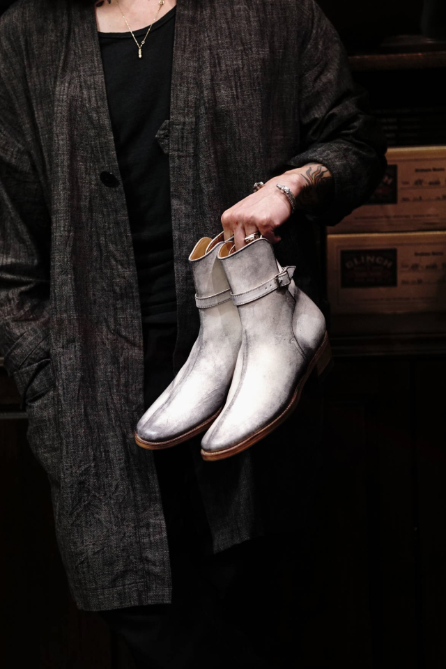 CLINCH Jodhpur boots - White Horsebutt 【Dirty Finish】