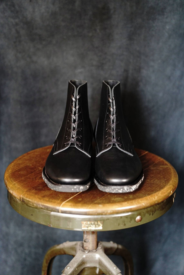 CLINCH Yeager boots Gustave Cowhide Black