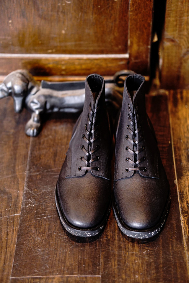 CLINCH Yeager boots Gustave Roughout Cowhide Black