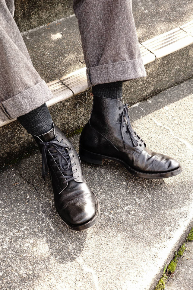 CLINCH Graham Boots Black Embos ※B.S.W. Special Order B.S.W. 