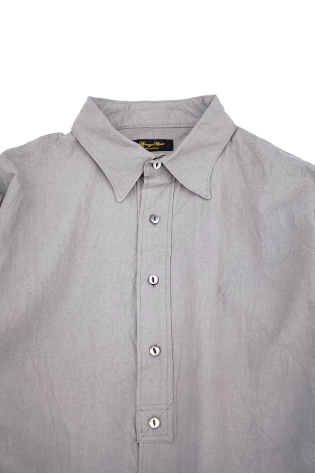 Django Atour classic linencotton tailor shirt / grey