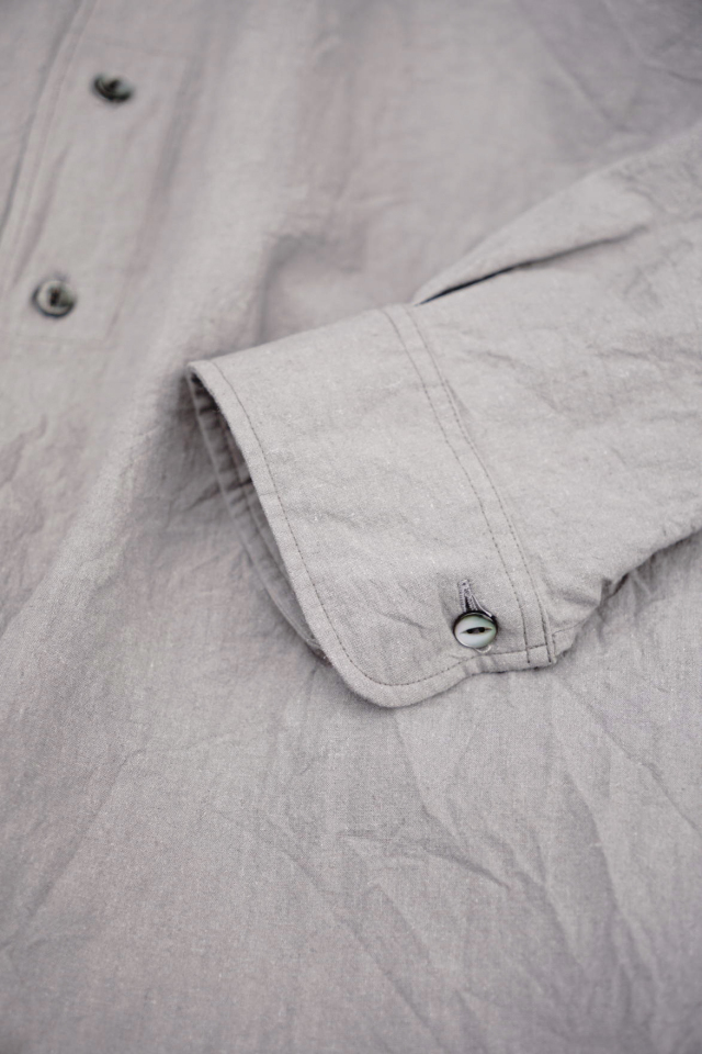 Django Atour classic linencotton tailor shirt / grey