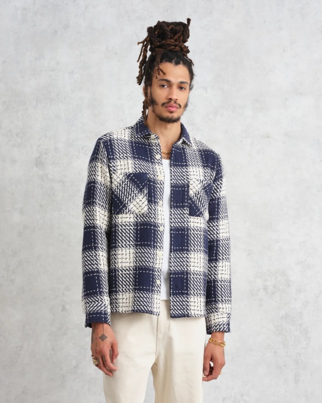 wax london Whiting - Marine Beatnik Overshirt