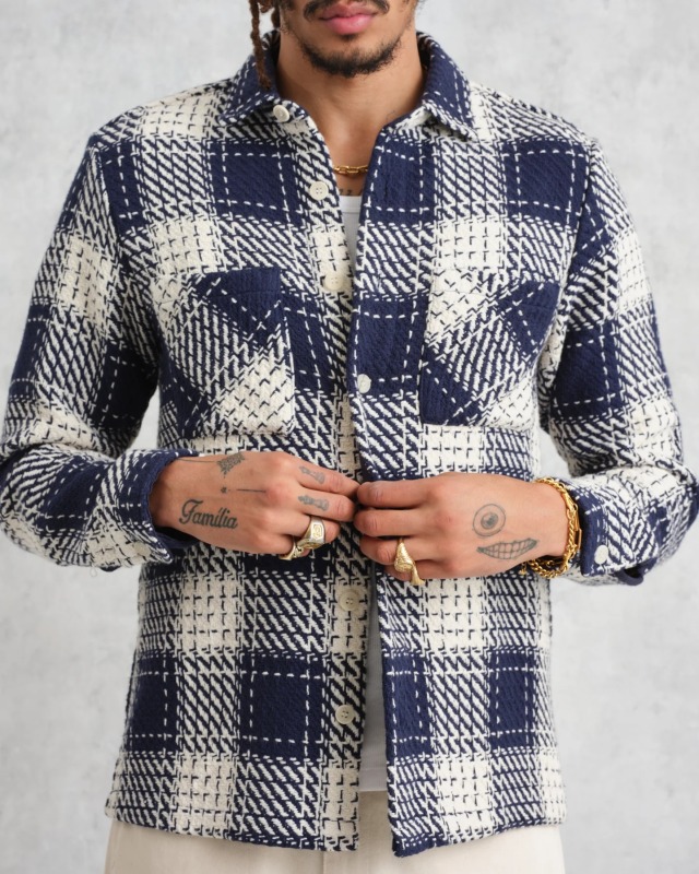 wax london Whiting - Marine Beatnik Overshirt