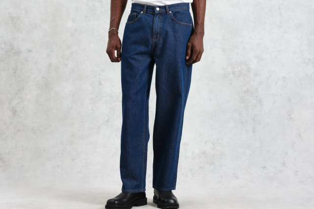 wax london Felix - Dark Wash Loose Fit Denim Jeans